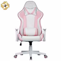 صندلی گیمینگ کولر مستر CALIBER R1S Rose White