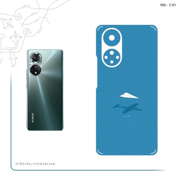 برچسب پوششی ماهوت مدل Minimal Paper Airplane مناسب برای گوشی موبایل آنر 50