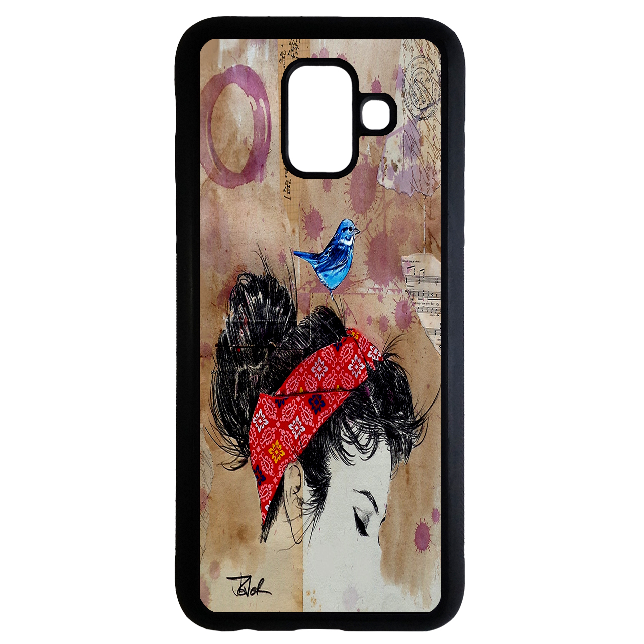 کاور طرح دخترانه کد 9359 مناسب برای گوشی موبایل سامسونگ galaxy a6 plus 2018