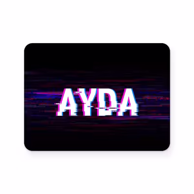 برچسب تاچ پد دسته پلی استیشن 4 ونسونی طرح AYDA
