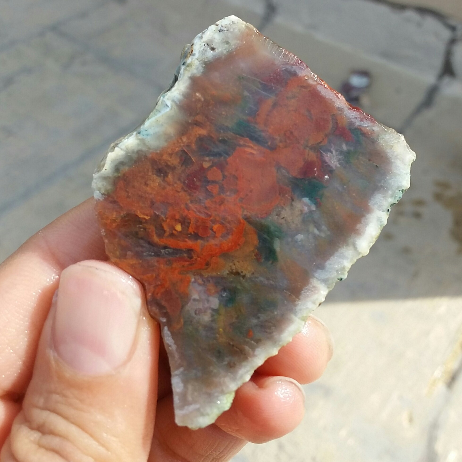 اسلایس سنگ راف عقیق منظره با قابلیت ساخت نگین 
 100 در 100 طبیعی  
کد 11770