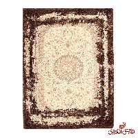 فرش ساوین طرح رز کرم