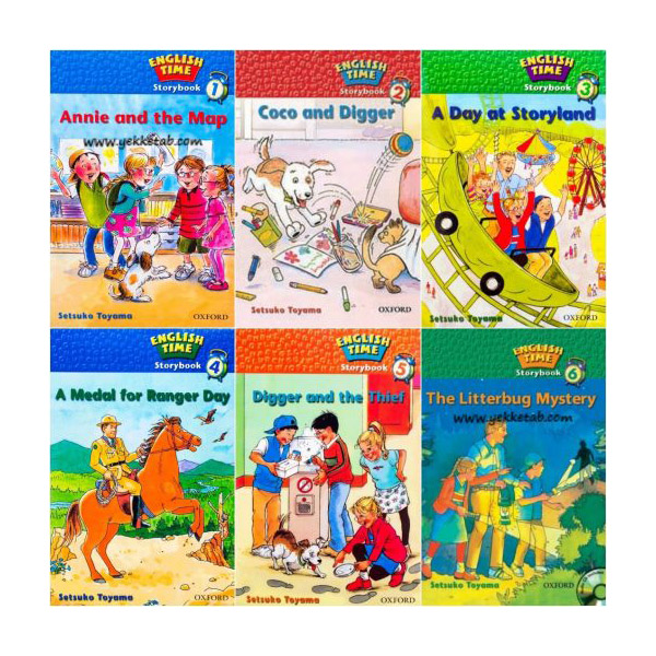 کتاب ENGLISH TIME Storybook اثر Setsuko Toyama انتشارات Oxford شش جلدی