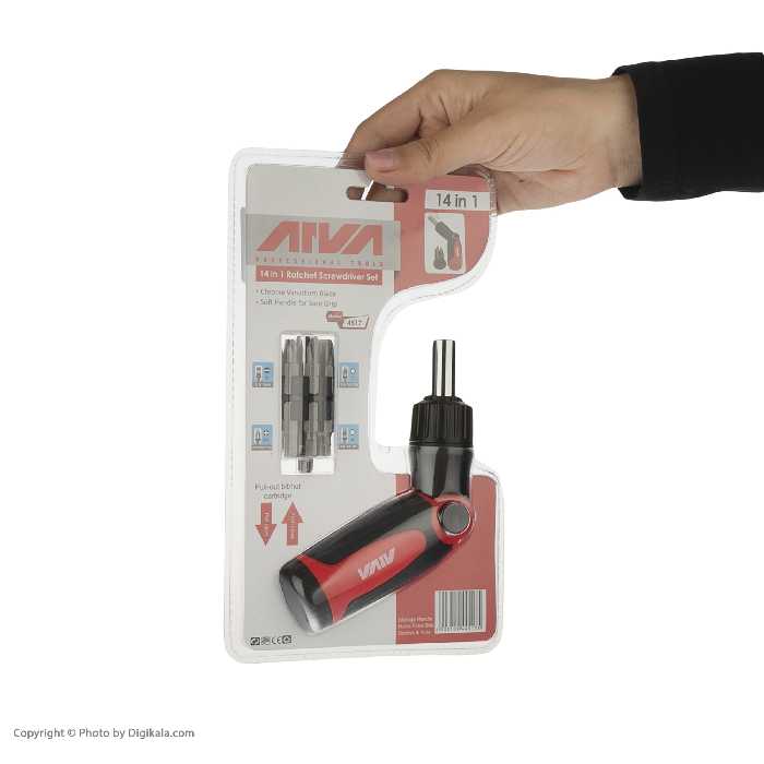 مجموعه 15 عددی سری پیچ گوشتی آروا کد 4517