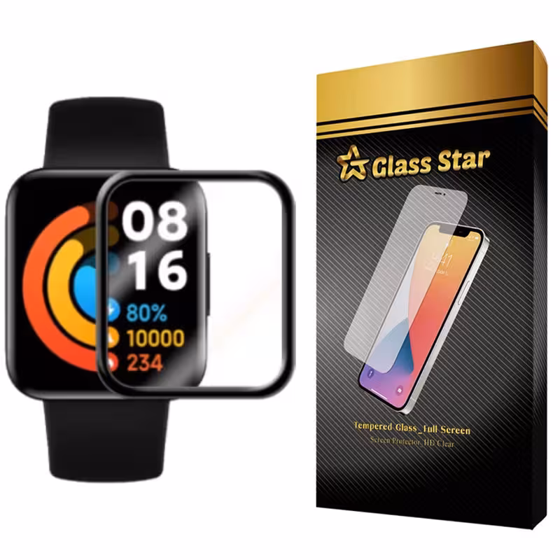 محافظ صفحه نمایش نانو گلس استار مدل PMGA مناسب برای ساعت هوشمند شیائومی Redmi Watch 2 | کالا برتری
