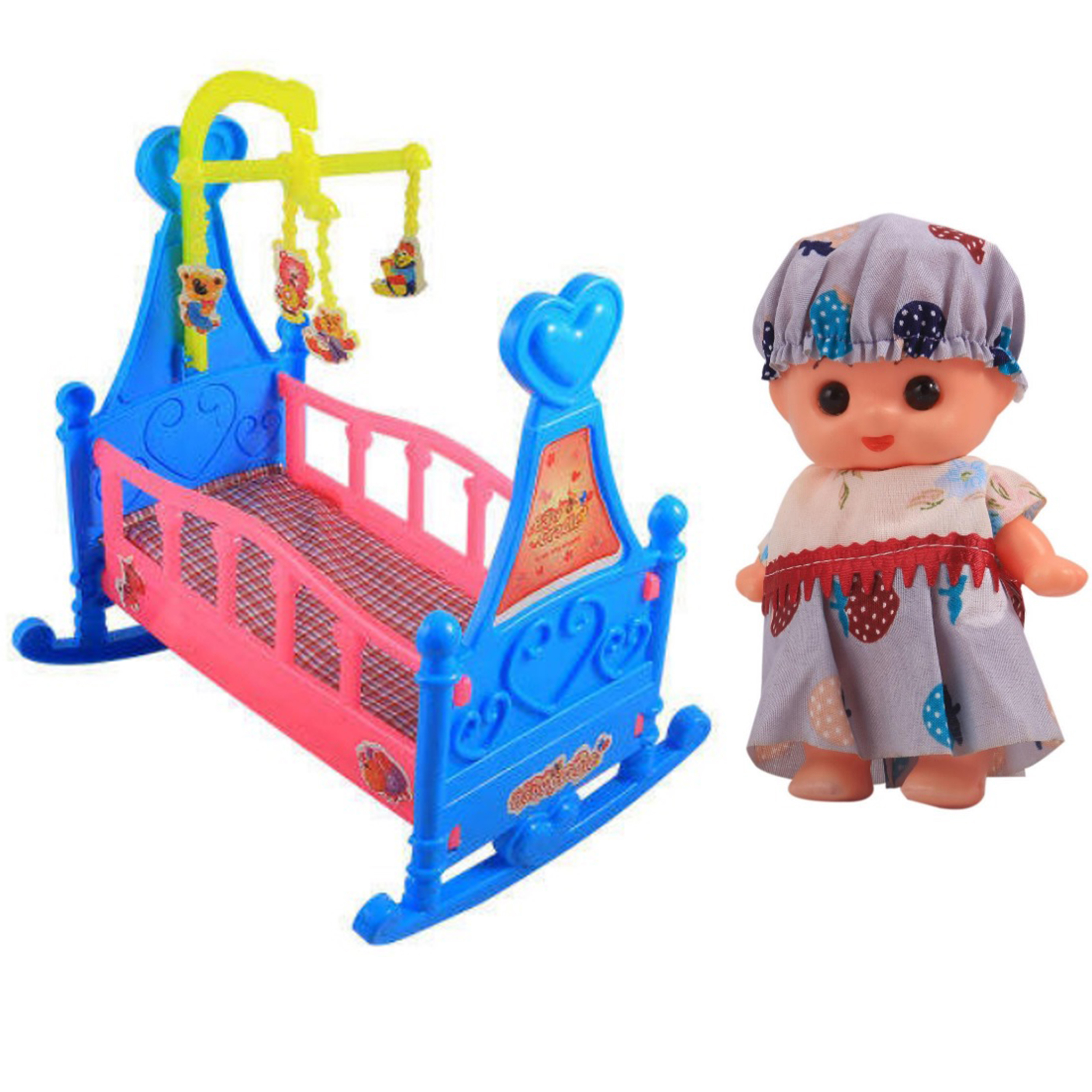 اسباب بازی مدل عروسک و گهواره بسته 12 عددی