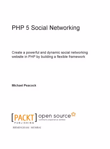 خرید و دانلود نسخه کامل کتاب PHP 5 Social Networking