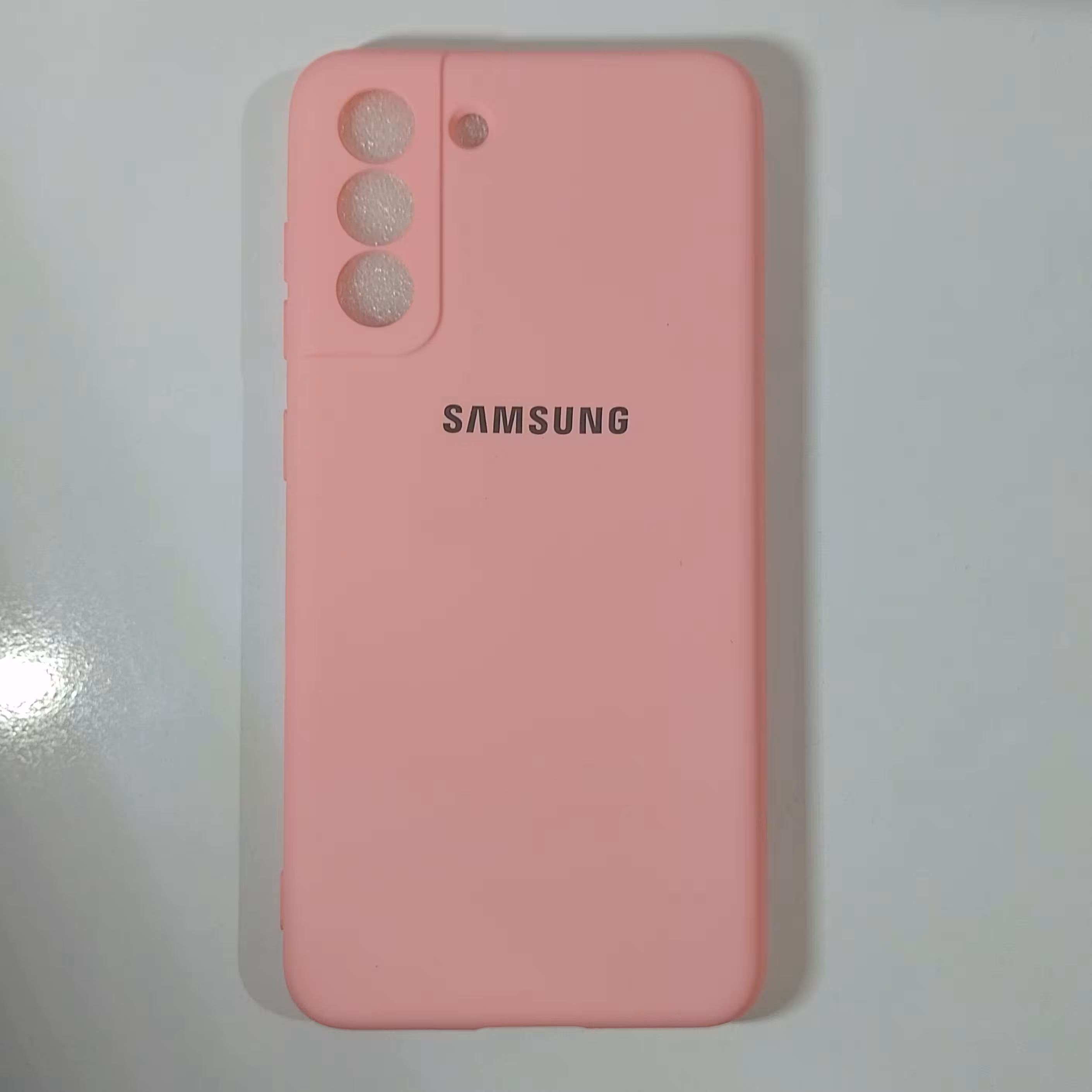 کاور گوشی موبایل سامسونگ مدل سیلیکونی مناسب Galaxy s21 FE رنگ صورتی 