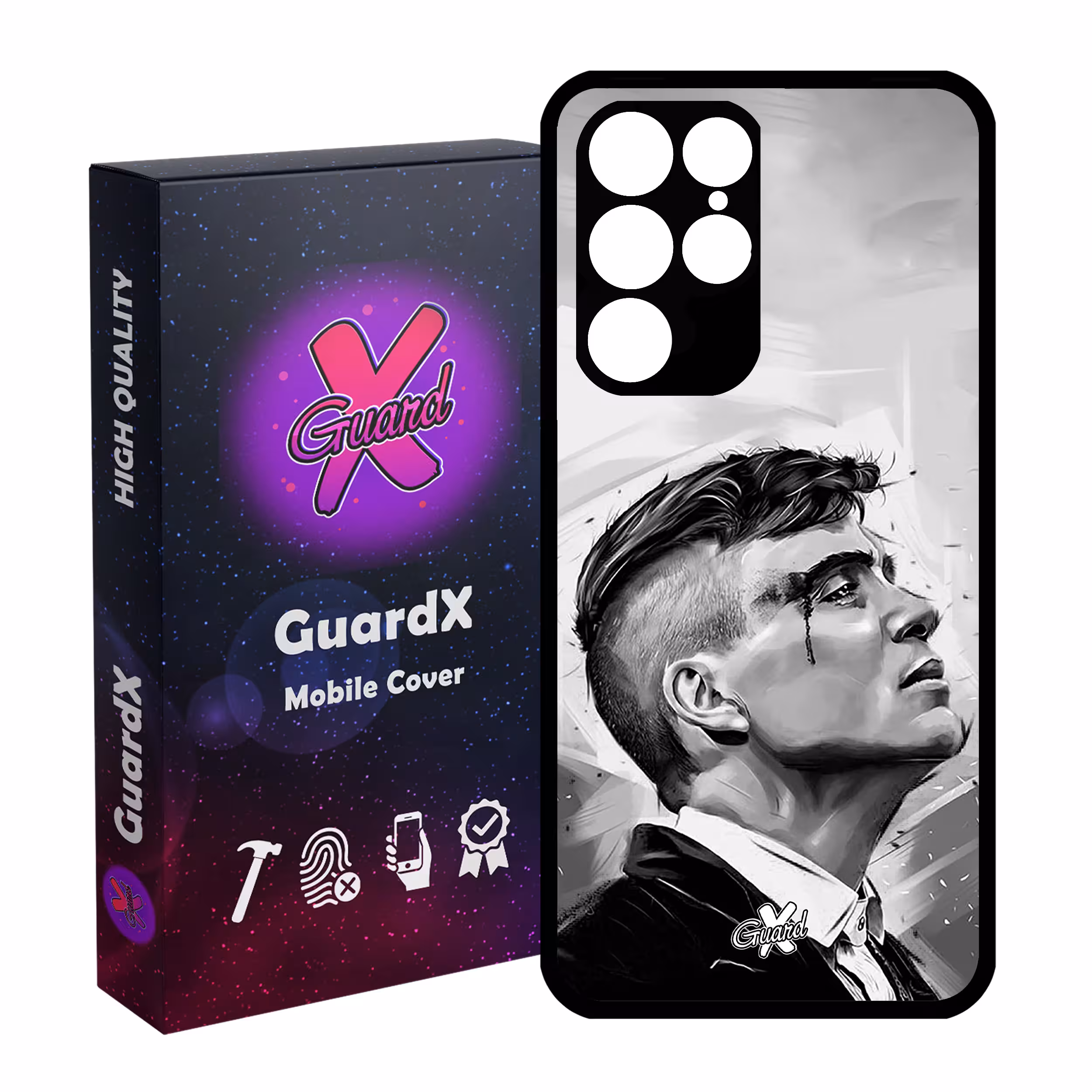 کاور گارد ایکس طرح Peaky Blinders مدل Glass10132 مناسب برای گوشی موبایل سامسونگ Galaxy S22 Ultra