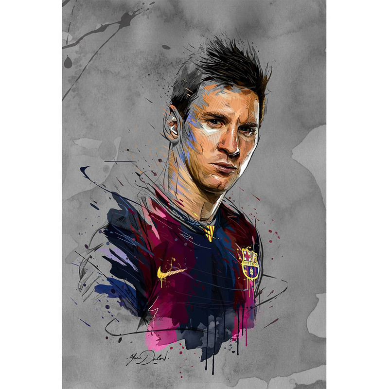 تابلو شاسی چاپ سی طرح لیونل مسی