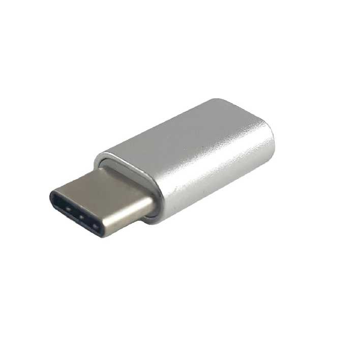 مبدل microUSB به USB-C مدل Mirror Metalic