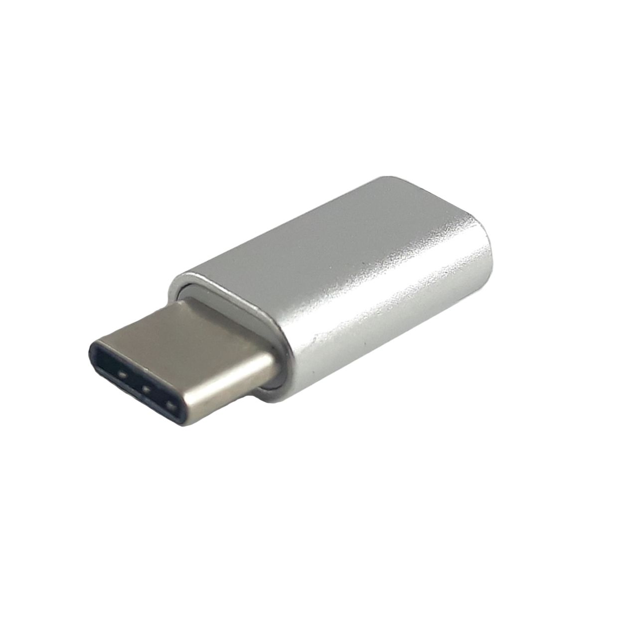 مبدل microUSB به USB-C مدل Mirror Metalic