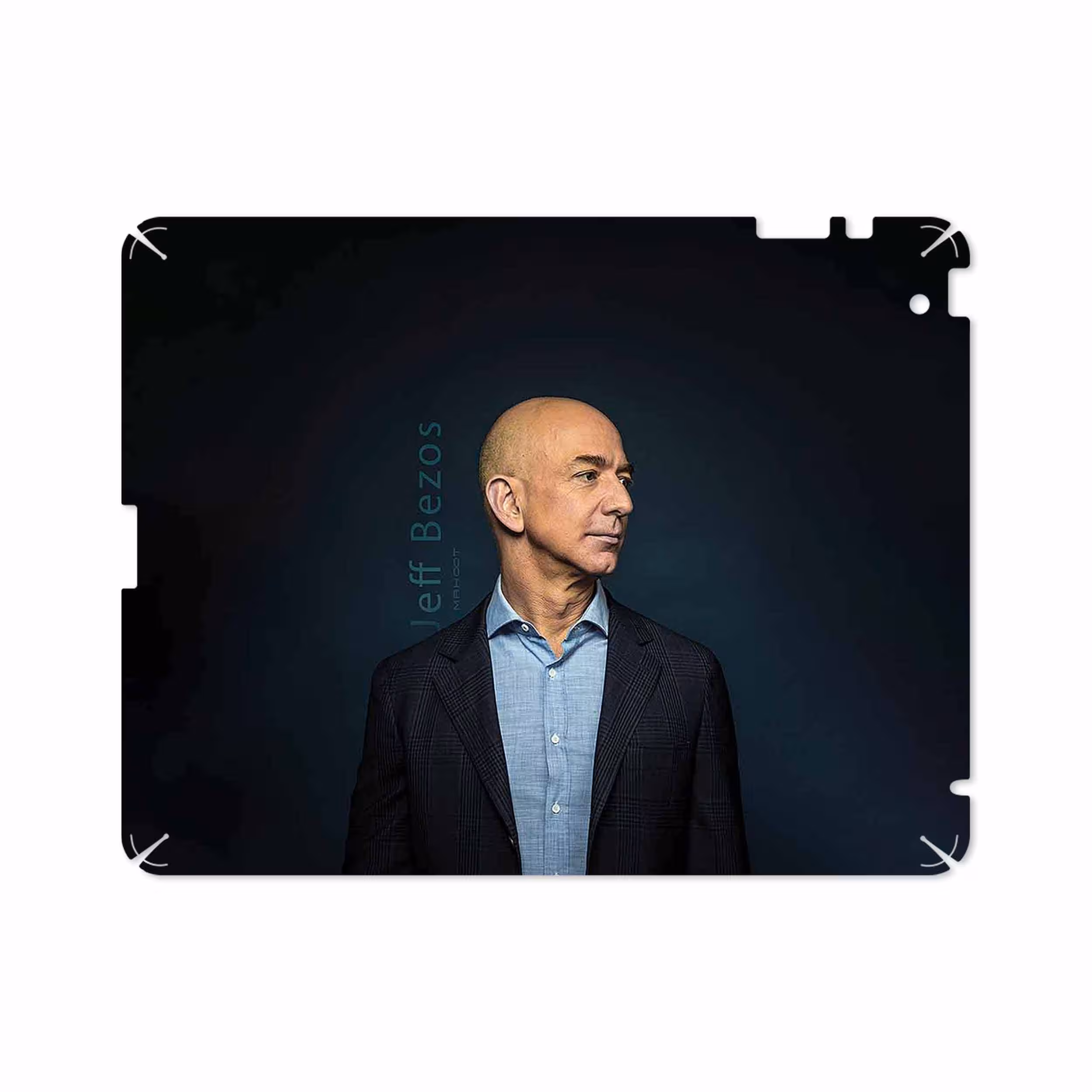 برچسب پوششی ماهوت مدل Jeff Bezos مناسب برای تبلت اپل iPad 2 2011 A1396