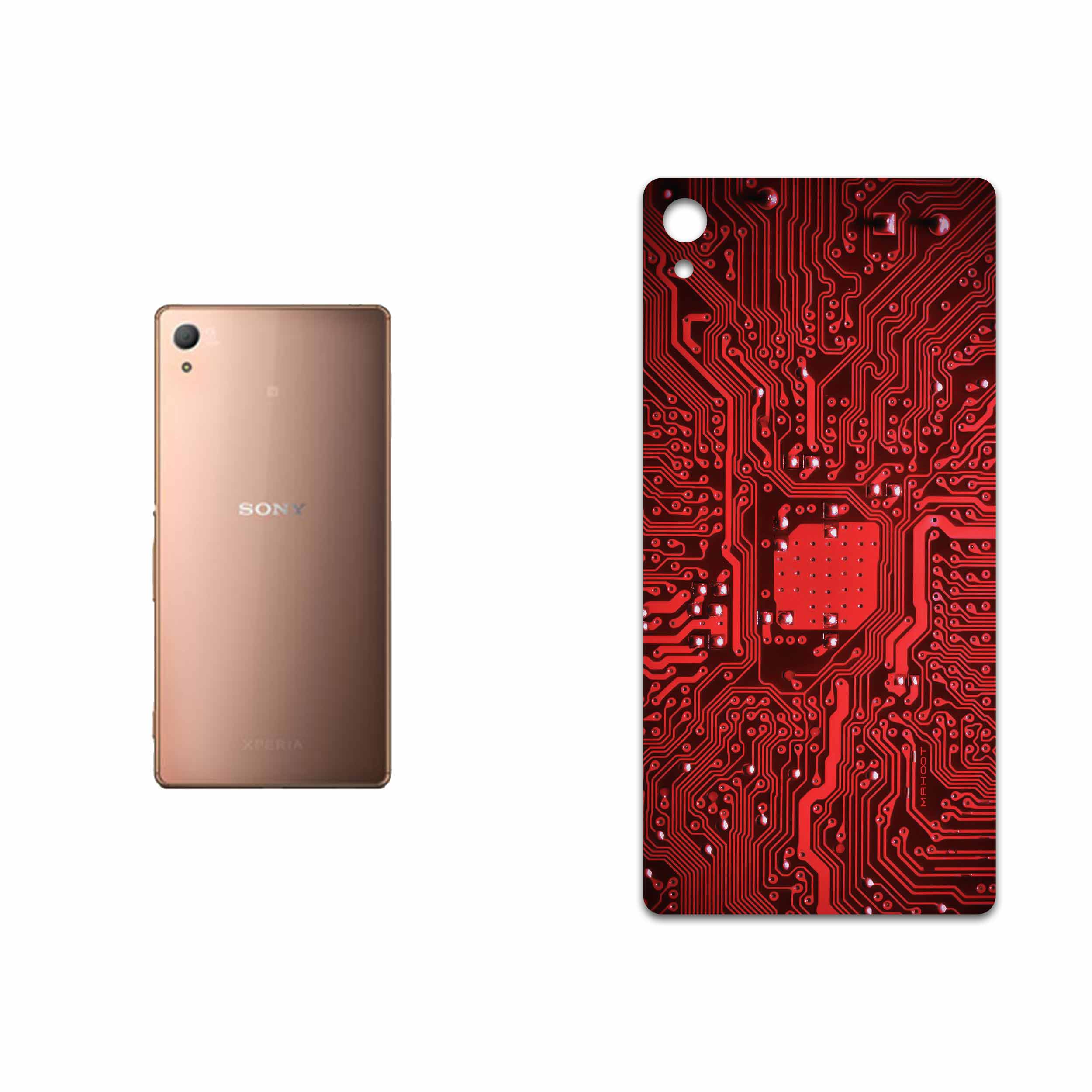 برچسب پوششی ماهوت مدل Red Printed Circuit Board مناسب برای گوشی موبایل سونی Xperia Z3 Plus