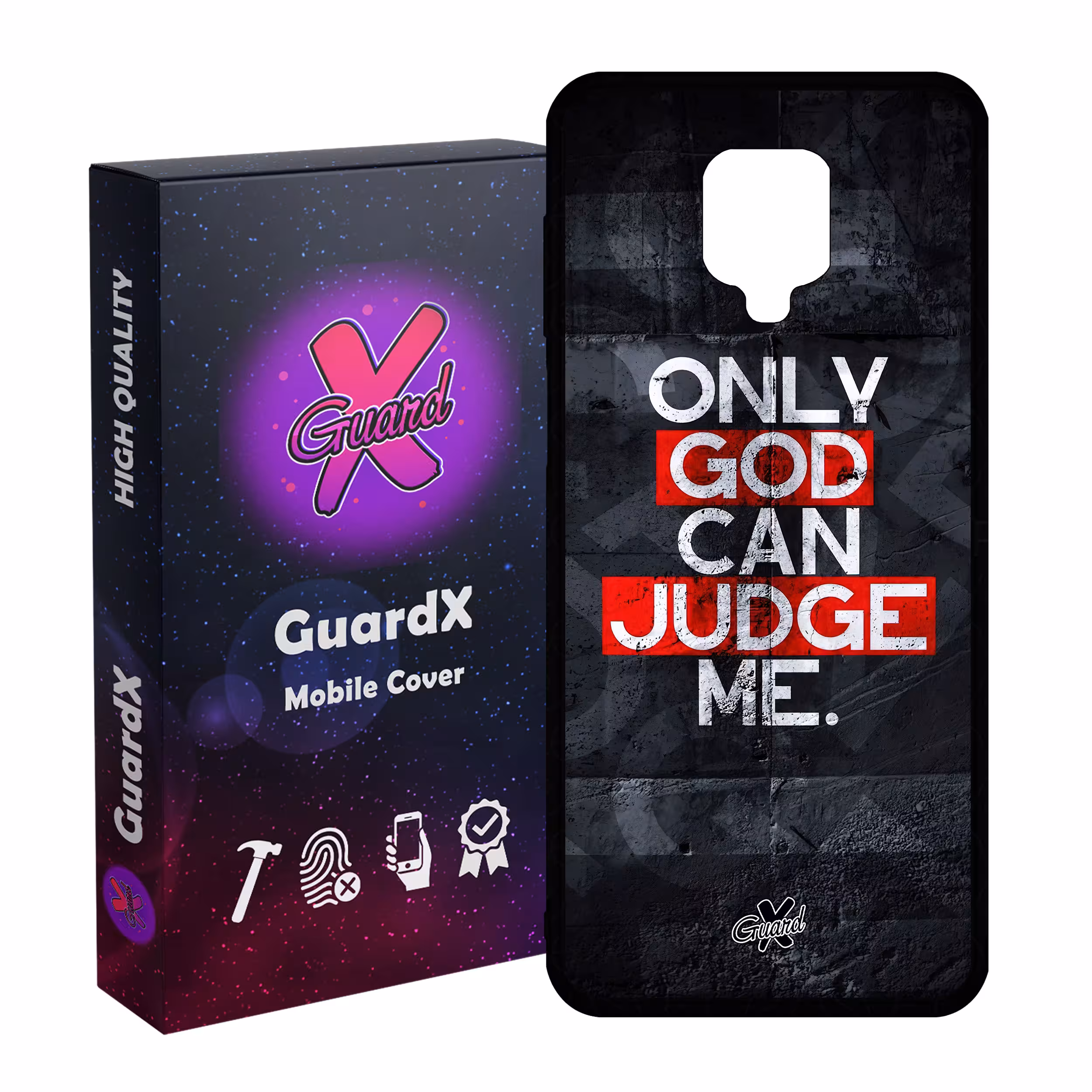 کاور گارد ایکس طرح Text مدل Glass10483 مناسب برای گوشی موبایل شیائومی Redmi Note9 Pro/Note 9 Pro Max/Redmi Note 9S/MI Poco M2 Pro
