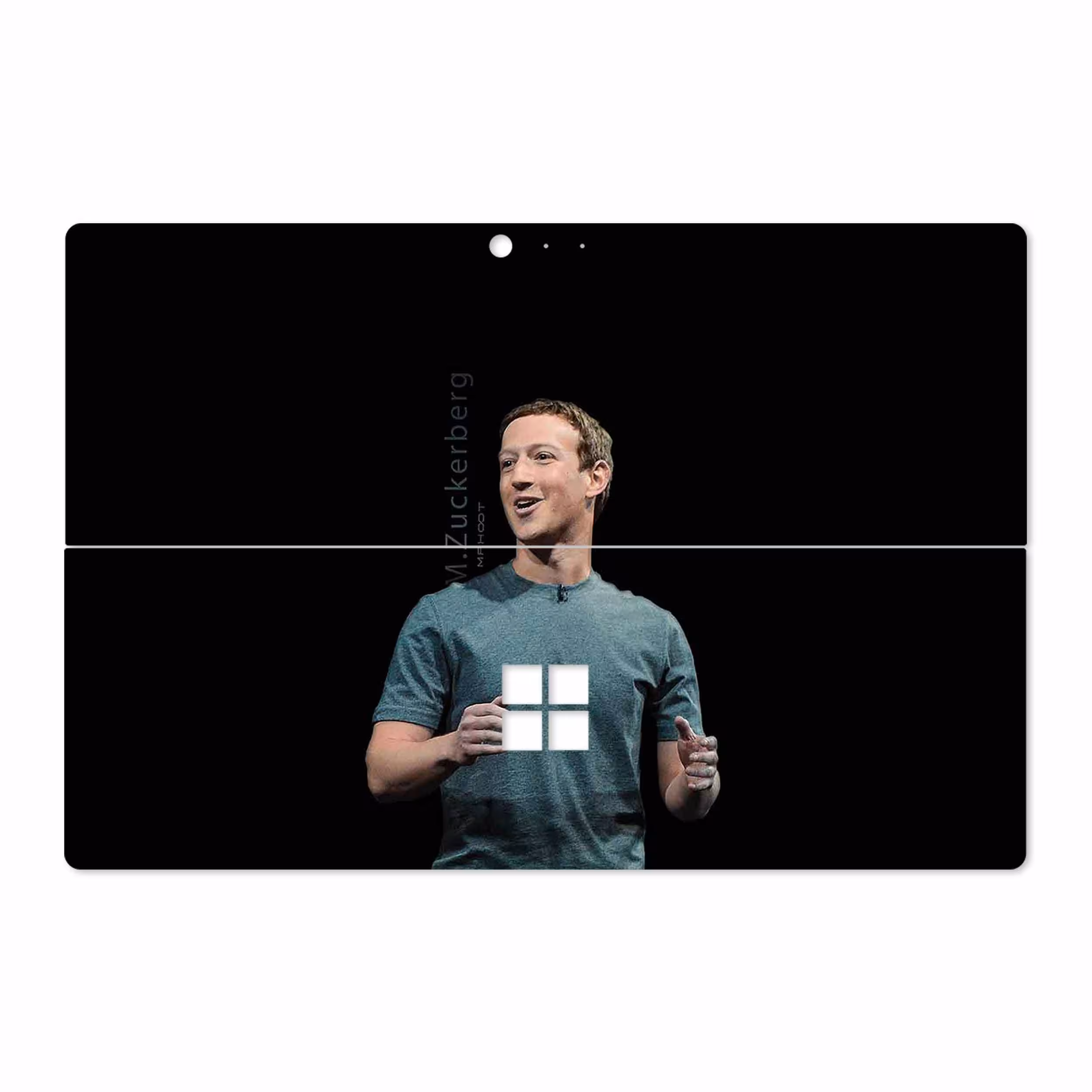 برچسب پوششی ماهوت مدل Mark Zuckerberg مناسب برای تبلت مایکروسافت Surface Pro 4 2015