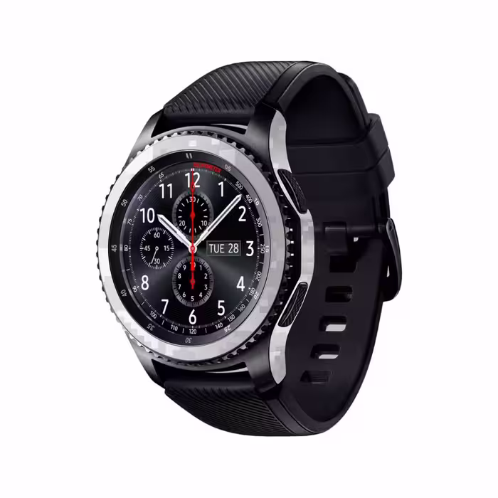 برچسب ماهوت طرح Army-Snow-Pixel مناسب برای ساعت هوشمند سامسونگ Galaxy Gear S3 Frontier