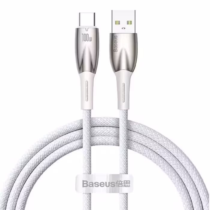 کابل تایپ سی فست شارژ Baseus Glimmer Series CADH0004 6A 100W 1m