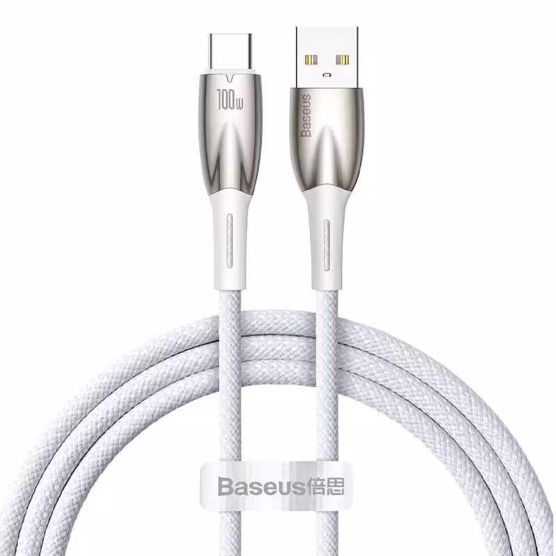 کابل تایپ سی فست شارژ Baseus Glimmer Series CADH0004 6A 100W 1m