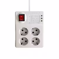 محافظ برق چهار خانه ارت دار فرحان مدل FEPC 444-5 کابل 5 متر