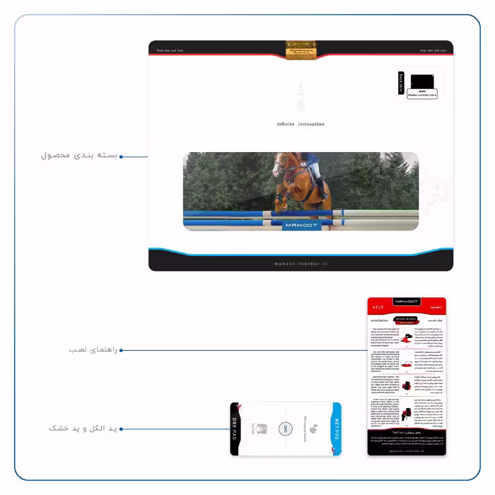 برچسب پوششی ماهوت مدل Equestrianism مناسب برای تبلت اپل iPad Pro 12.9 (GEN 3) 2018 A1983