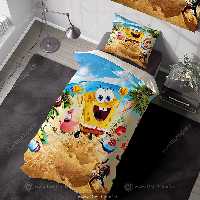 قیمت روتختی پسرانه یکنفره طرح باب اسفنجی pk-4167