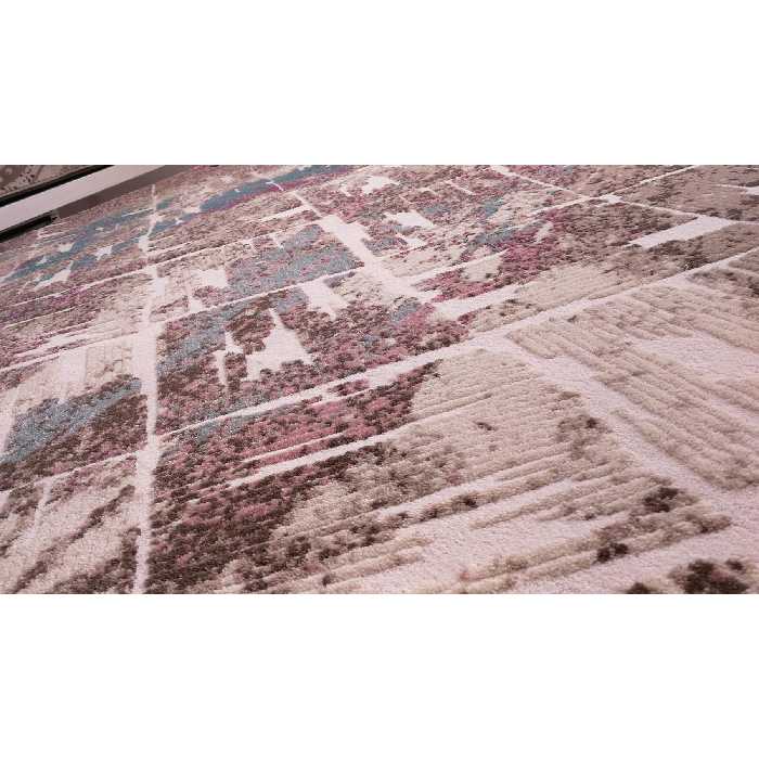 فرش ماشینی زمرد مشهد کد P28 زمینه کرم