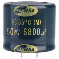 خازن الکترولیت 6800 میکرو فاراد ساموا مدل C6800uF-50WV 