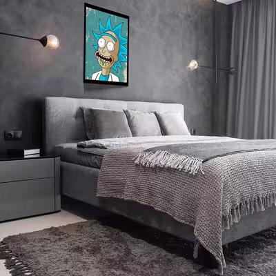 تابلو مدل Rick &amp; Morty کد F-1070