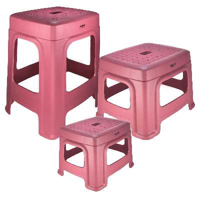  چهارپایه ممتاز پلاستیک مدل 400 مجموعه 3 عددی