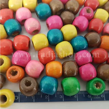 مهره چوبی رنگی سایز 14