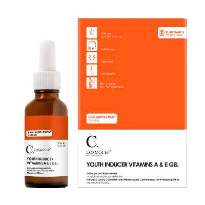 ژل مرطوب کننده کازموسپ مدل YOUTH INDUCER حجم 30 میلی لیتر