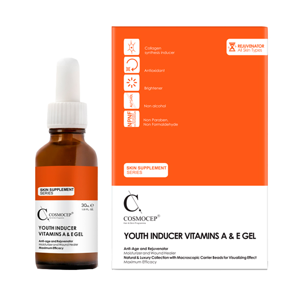 ژل مرطوب کننده کازموسپ مدل YOUTH INDUCER حجم 30 میلی لیتر