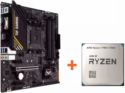 باندل مادربرد Asus TUF Gaming A520M-Plus II به همراه پردازنده AMD Ryzen 7 Pro 5750G