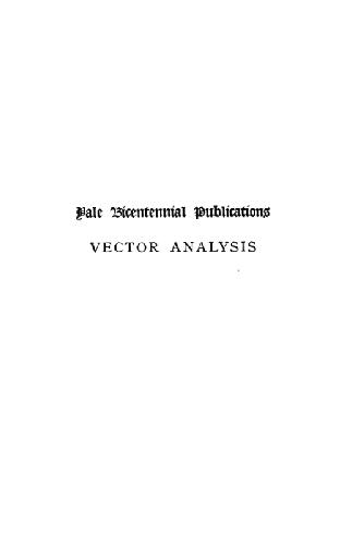 خرید و دانلود نسخه کامل کتاب Vector analysis