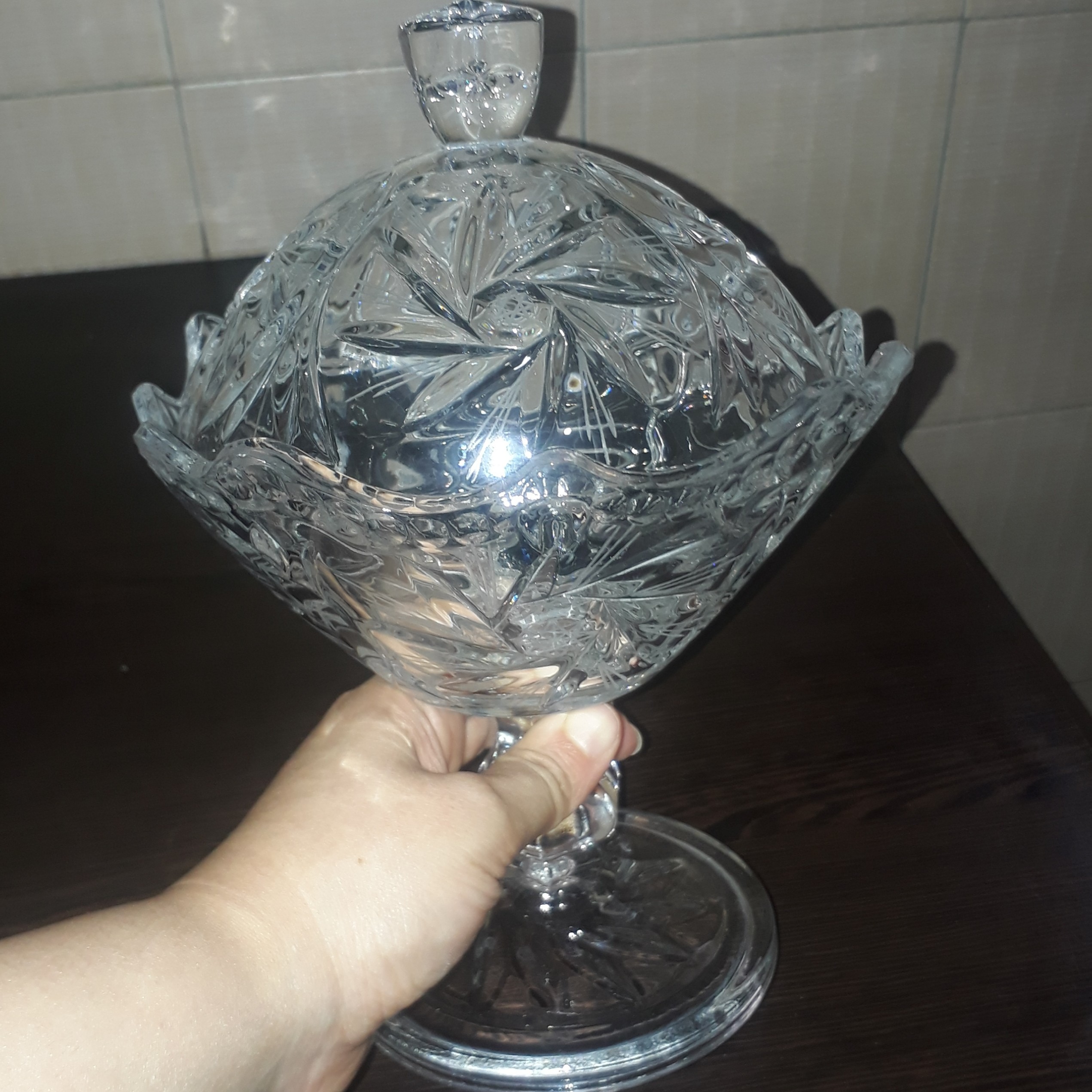 شکلات خوری کریستال طرح خورشیدی