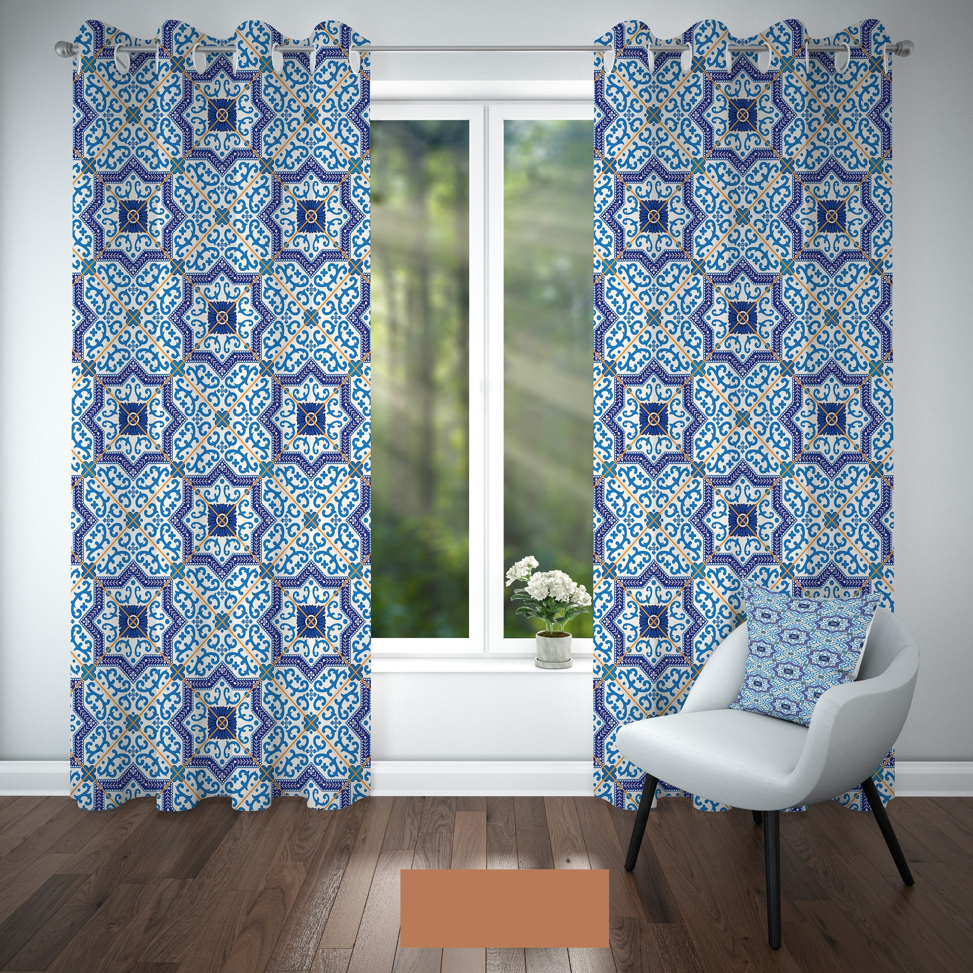 پرده هازان کد 4166 سایز 140x280 سانتی متر