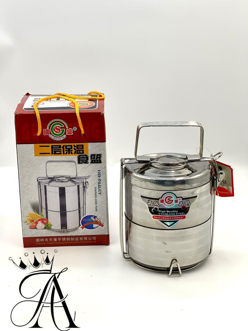 ظرف غذا تمام استیل دوطبقه