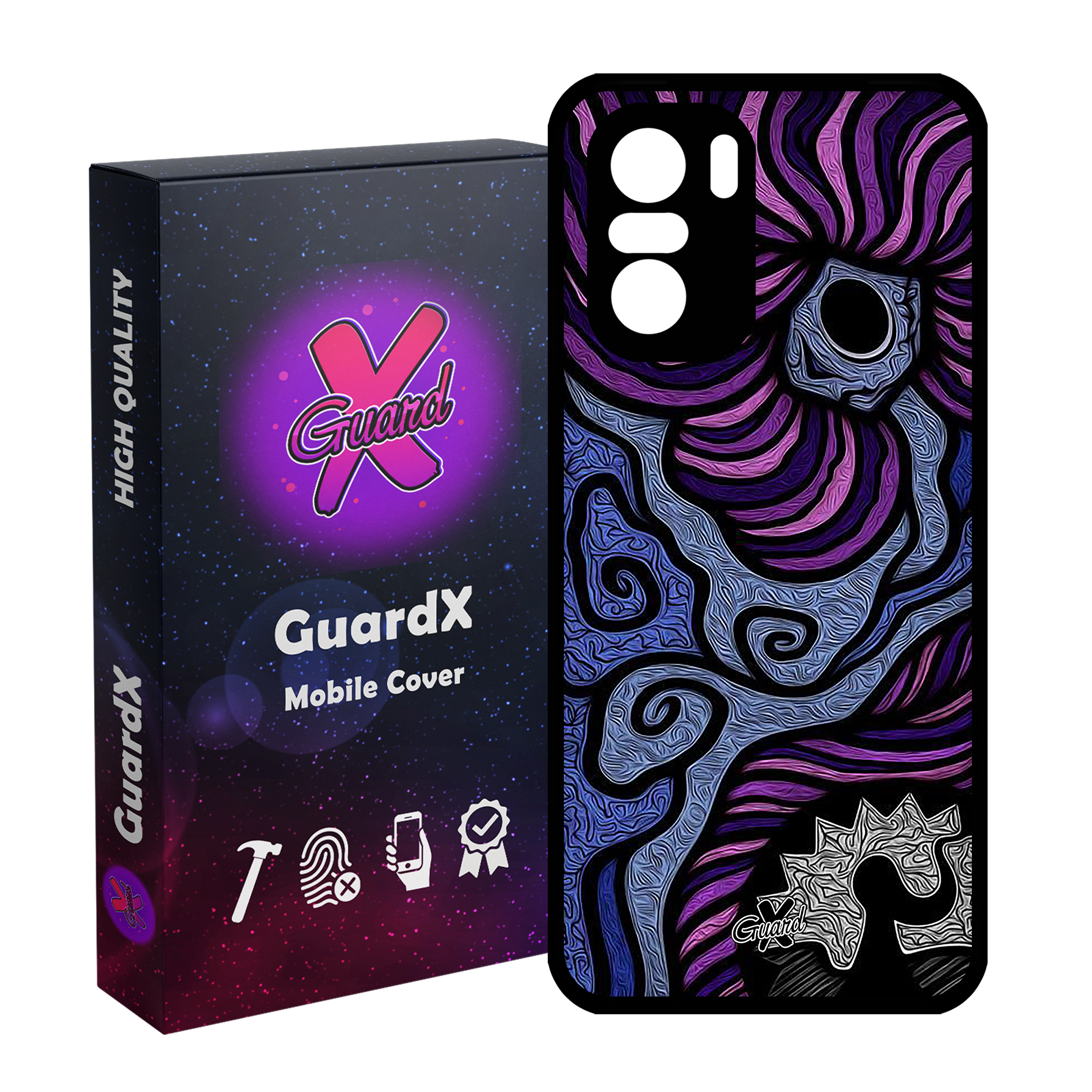 کاور گارد ایکس طرح رنگی مدل Glass10428 مناسب برای گوشی موبایل شیائومی Poco F3/MI 11X/MI 11X Pro/Redmi K40/K40 Pro