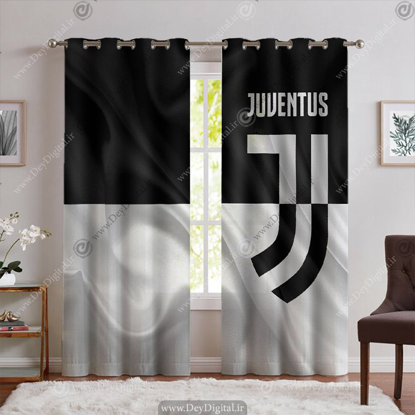 پرده مدل فوتبالی طرح یوونتوس PK-6423