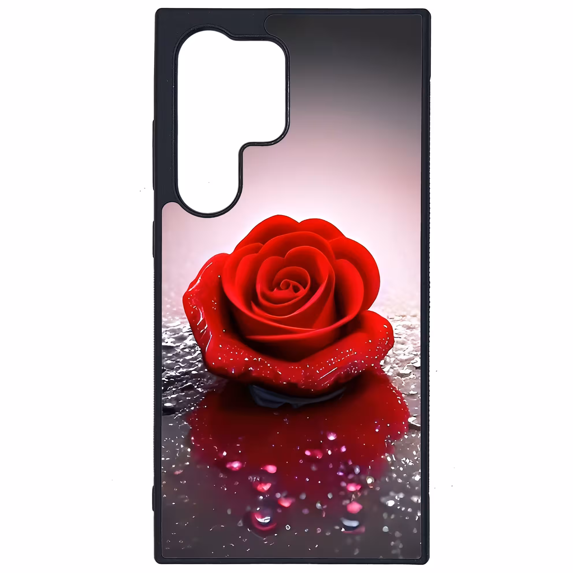 کاور طرح گل رز کد G-024 مناسب برای گوشی موبایل سامسونگ Galaxy S24 Ultra | دیجی قاب دونی