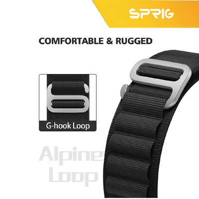 بند اسپریگ مدل Loop Alpine مناسب برای اپل واچ Series 5 Aluminum 44mm