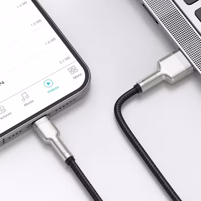 کابل تبدیل USB به لایتنینگ باسئوس مدل CAFULE-A01 2.4 A طول 1 متر