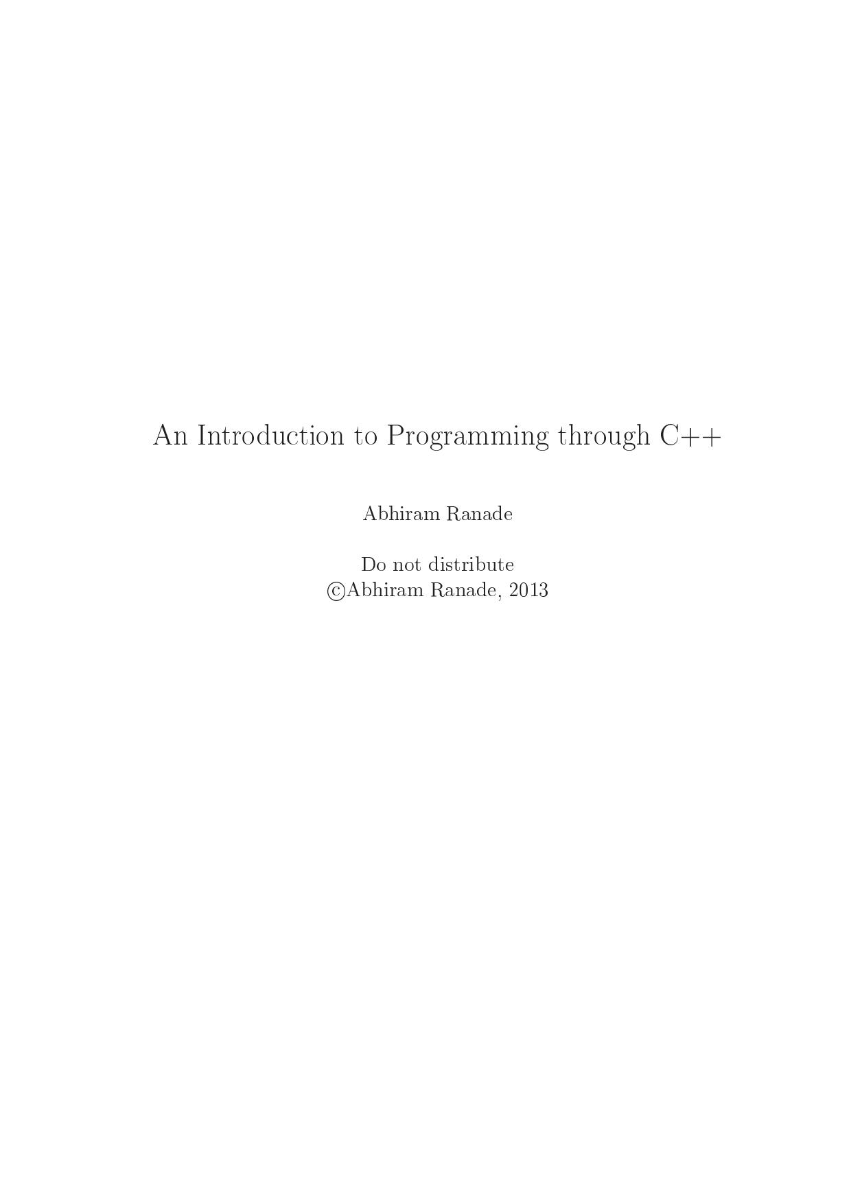 خرید و دانلود نسخه کامل کتاب An Introduction to Programming through C