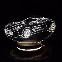 بالبینگ چراغ خواب سه بعدی طرح  ماشین  aston martin