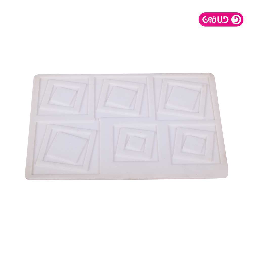 قالب سیلیکونی ممتاز شکلات 6 خانه مربع لوزی
