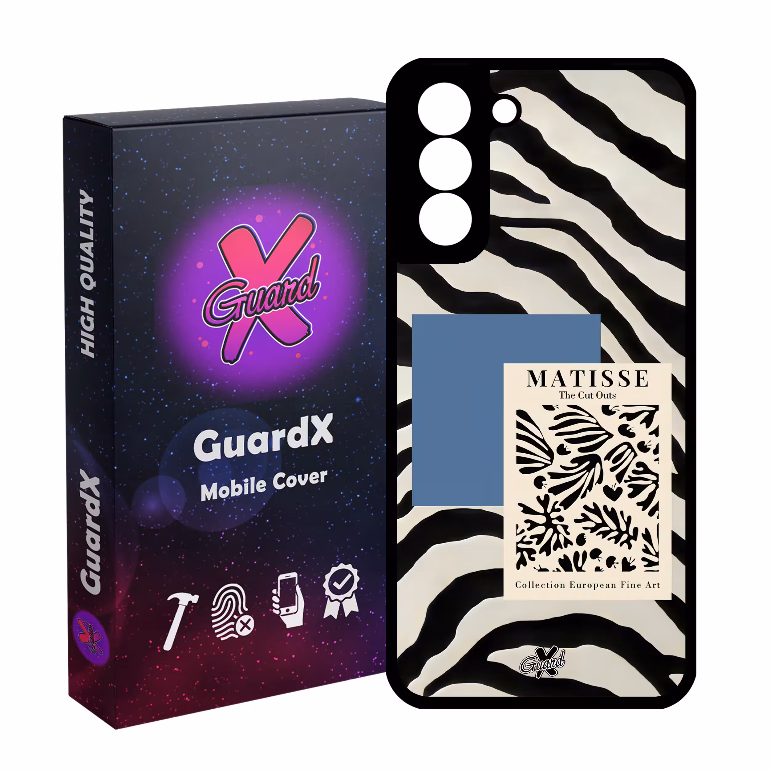 کاور گارد ایکس طرح Zebra مدل Glass10568 مناسب برای گوشی موبایل سامسونگ Galaxy S21 FE