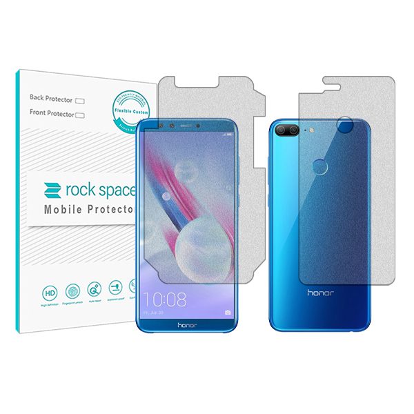 گلس صفحه نمایش و پشت گوشی آنر 9 Lite مدل نانو هیدروژل مات برند راک اسپیس کد 82S-13927M