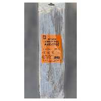 بست کمربندی طول 37 سانتیمتری قطر  4.8 میلیمتری (پک 100 عددی) مشکی متریال تایوان