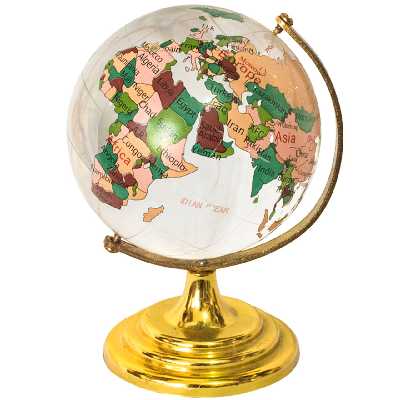 ماکت طرح کره زمین رنگی کد AL-9130005